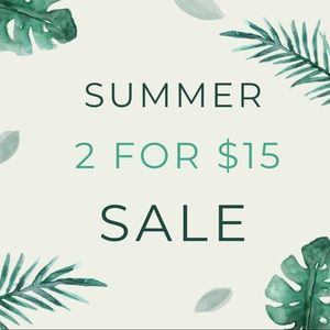 ⭐️⭐️ANY TWO ITEMS WITH ⭐️⭐️ FOR $15⭐️⭐️